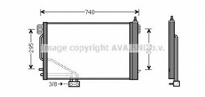 AVA QUALITY COOLING ms5493 -  Конденсатор, кондиционер